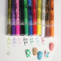 Nail Brushes 24Colors Art Graffiti Pen Set Waterproof Drawing Painting Liner Brush DIY Flower Abstract Tool Accessories Manicure