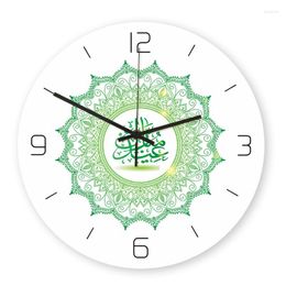 Wall Clocks Clock Frameless 3D Decal Sticker Muslim Ramadan Mubarak Home Decor Modern Design Horloge Murale