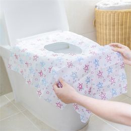 Covers 20Pcs Disposable Toilet Seat Cover Mat Extra Large Portable Paper Safety Toilet Seat Pad For Travel Camping Bathroom Supplies L1