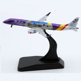 Aircraft Modle Aero ERJ190 Airliner Alloy Plastic Model 1 400 Diecast Toy Gift Collection 230503