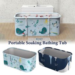 Bathtubs Portable Foldable Bathing Tub Home NonIatable Bathtub For Adults Children Bath Bucket Full Body Bathtub