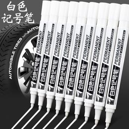 Markers Haile 13pcs Permanent Oily White Pens Waterproof Tyre Painting Graffiti Environmental Gel Pen Notebook Drawing Supplie 230503