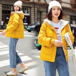 Women's Trench Coats 2023 Fashion Women Winter Hooded Coat Warm Jacket Down Cotton Padded Female Casual Style Outwear Parkas