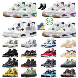 4 Basketball Shoes for men women 4s Angeles Dodgers Sneaker Military Angeles Dodgers Black Green Thunder Purple-Metallic Seafoam Red White Sail Trainers 36-47