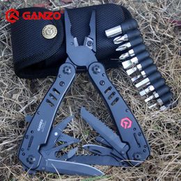 Tang Ganzo G302B G302H Multi Tool Knife Plier EDC Tools Folding Multitool Pliers Multifunction Capming Fishing Survival Knives Bits