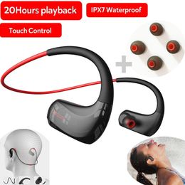 Cell Phone Earphones Dacom G93 Sports Wireless Bluetooth Headphones IPX7 Waterproof Bass Stereo Earphone 20H Playing Time Running with Mic AAC Codecs 230503
