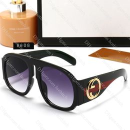 Designer Sunglasses Fashion Men Eyeglasses Metal Letter Decoration Women Outdoor Shading Sun Glasses High Quality With Box