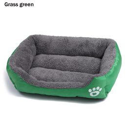 Mats Large Dog Bed Warm Soft Pet Cushion Washable Cat Mat Waterproof Kennel Mattress Rectangular Dog House Baskets for Medium Dogs XL