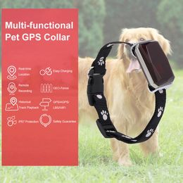 Trackers Waterproof IP67 Mini Pets GPS AGPS LBS Wifi Tracker Realtime Tracking Collar Dog Cat Find Device Bell Rings Tracking Locator