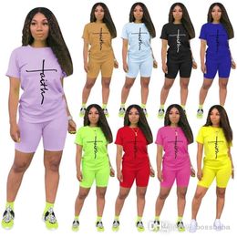 Feste Farb -Tracksuiten Frauen, die zweiteilige Shorts Hosen Set Jogging Anzug sexy T -Shirt Hosen Outfits plus Größe Damen Designer Kleidung