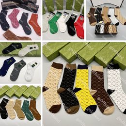 Designer Mens Womens Socks Five Pair Fashion Brand Letter Printed Socks Summer Hip Hop Street Sports Socks