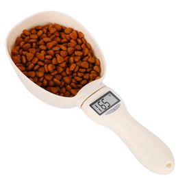 Feeding 800g /250ml Pet Food Scale Cup Dog Cat Feeding Bowl Kitchen Scale Spoon Measuring Scoop Cup Portable with LED Display Dog Feeder