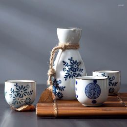 Hip Flasks Japanese Style Sake Pot Ceramic Commercial Dispenser Shochu White Wine Cup Ware Warm Home Set