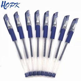 Ballpoint Pens 8 Pcsset Red Blue Black ink Gel Pen 05mm Writing Neutral Simple pen for Student School Office Supplies Stationery Tool 230503