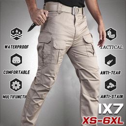 Pants Plus Size 5XL Cargo Pants Men Multi Pocket Outdoor Tactical Sweatpants Military Army Waterproof Quick Dry Elastic Hiking Trouser