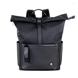 Backpack Computer Casual Fashion High School College Students Schoolbag Ins Tide Solid Colour Large-capacity Men's Bag