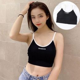 Camisoles & Tanks Sexy Cotton Brassiere Sports Bra Tube Tops Underwear Top