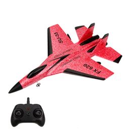 Aircraft Modle FX620 Two Channel SU35 Fighter 2.4G Remote Control Aircraft Electric Airplane Model Toy Glider Model For Children 230503