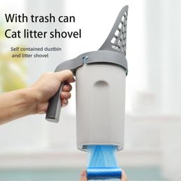 Housebreaking Integrated Cat Litter Box Scoop Shovel Sand Toilet Scoop For Cats Selfcleaning Kitty Litter Tray Shovel Poop Cats Supplies Pet