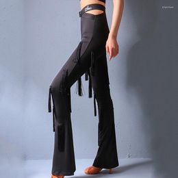 Stage Wear 2023 Latin Dance Fringed Pants Women Practise Clothes Cha Samba Salsa Performance Costume BL7731