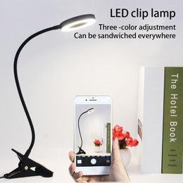 Table Lamps Clip Desk Lamp Accessories Small Universal Professional Lighting Device USB LED Reading Light Accessory White