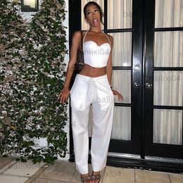 Women's Pants Capris Cargo Pants y2k Women's Trousers Parachute Stylish Woman Street Wear Oversize Wide Leg Loose Casual White Summer Pant 2022 T230503