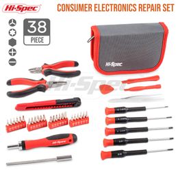 Schroevendraaier HiSpec 38 Piece Screwdriver Set Ratcheting Bit Driver Precision Screwdrivers Multi Professional Screwdrivers Hand Tools set