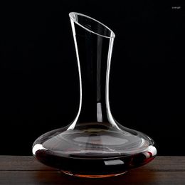 Hip Flasks 1800ML Big Decanter Handmade Crystal Red Wine Brandy Champagne Glasses Jug Pourer Aerator For Family Bar