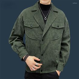 Hunting Jackets MATA FETYAN Tactical Camo Warmer Arm Mens Corduroy Green Black Men's Military Lapel Business Jacket Coat Ropa De