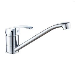 Kitchen Faucets Faucet Bathroom Single Lever Sink Accessories Washbasin Long Spout Traditional Mixer Tap El Cold Water Silver