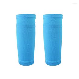 Knee Pads 1 Pair Hight Elasticity Soccer Shin Guards Adults Kids Sports Leg Cover Calf Sleeve Football Protection Gear Kicking Ball