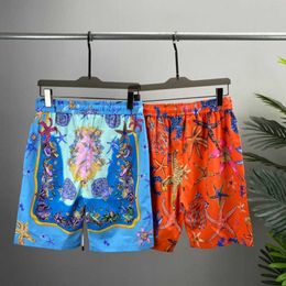 Men's Shorts Quick Dry Beach Shorts With Pockets 2023 New Men's Swim Trunks Swiming Trunks Starfish Print Swimwear Bathing Suits pants ropa J230503