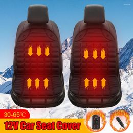 Car Seat Covers 12V Cover Heater Cushion Heated Mat Electric Heating Winter Household Chair Warmer Safe Automotive Accessories Interior