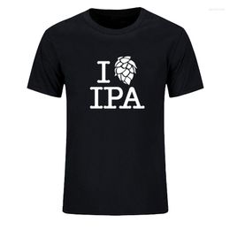 Men's T Shirts Summer Brand Clothing I Love IPA Shirt Men Casual Cotton Short Sleeve Funny Beer Mans Pale Ale T-shirt Tshirt Plus Size