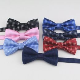 Bow Ties Korean Formal Dress Dots For Kids Business Bowknot Bridegroom Man Bowties Polka Dot Butterfly Cute Neckties Gift
