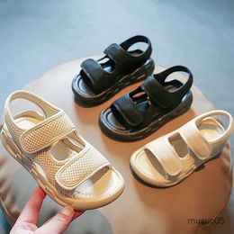 Summer Children Cute Pure Colour Baby Beach Shoes Beautiful Open Toe Girls Breathable Barefoot Boys Sandals