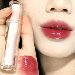 Lip Gloss 8 Colours Mirror Water Glitter Glaze Waterproof Transparent Glass Liquid Lipstick Nude Brown Red Clear Tint Makeup