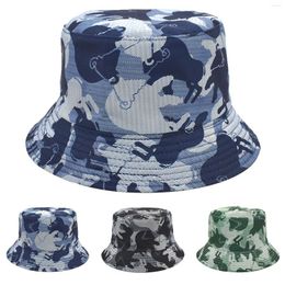 Wide Brim Hats Sun Hat Men's Neck Protection Printed Fisherman Men And Women Travel Fashion Camouflage Basin Foldable Ladies