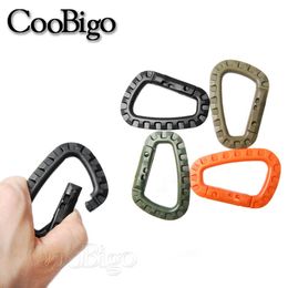 5 PCSCarabiners 1pcs Plastic Carabiner Snap Clip Hook D-ring Buckle Keychain Webbing Outdoor Molle Tactical Backpack Strap DIY Accessories P230420