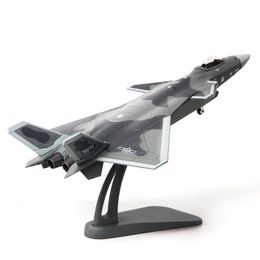 Aircraft Modle 1 100 China Air Force J20 J-20 stealth fighter Model Metal aircraft Military plane Military enthusiast collection model airplane 230503