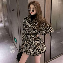 Women's Blouses Women Winter Velvet Shirts Blouse Leopard Print Femininas Korean Thick Cardigan Shirt Flannel Ladies Full Cotton Top Mujer