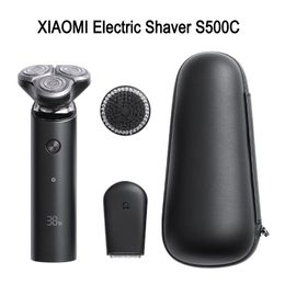 XIAOMI MIJIA Electric Shaver Razor S500C S500 Shaving Rechargeable Trimmer Beard Triple Blade For Men's Dry Wet Machine Shaving