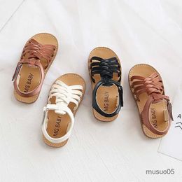 Children's Woven Sandals 2022 Summer New Fashion Boys Casual Open Toe Soft Little Girls Beach Shoes for Toddler Baby