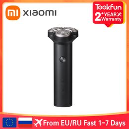 الأصلي Xiaomi Mijia Electric Shaver S300 Razor for Men IPX7 مقاوم للماء 3 قابلة للغسل 3 رأس حلاقة مريحة لحية