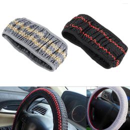 Steering Wheel Covers Universal Stripe Print Breathable Anti-Slip Car Styling Cover