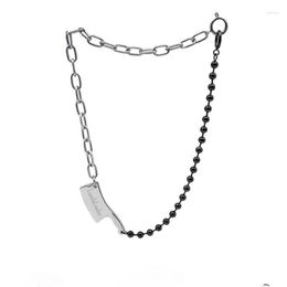 Pendant Necklaces Hiphop Fashion Allmatch Kitchen Knife Domineering Mens Titanium Steel Necklace Drop Delivery Jewellery Pendan Dhgarden Dhjjk