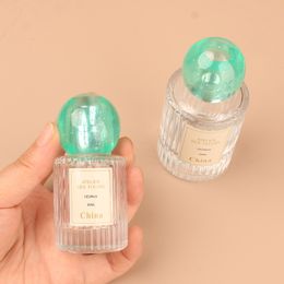 50PCS 30ml 50ml Ball Shape Cap Empty High Grade Thick Bottom Clear Glass Perfume Spray Refillable Cosmetic Bottle