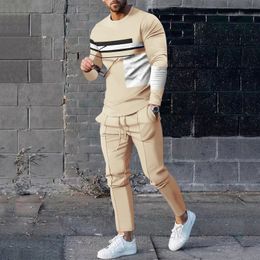 Men's Tracksuits Men's Clothing Sets Retro Cool Suit 3D Printed Long Sleeve T-Shirts Men's Pullovers Casual Sweatpants Set 230503