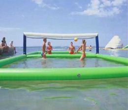 10x5x1.2m Outdoor Other sporting goods Commercial Floating Water Sports Game Inflatable Volleyball Court Field Toys made of Airtight PVC tubes