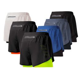 Men's Shorts Sport Shorts Men Sportswear Gym Doubledeck Running Shorts Beach Clothing Summer Crossfit Fitness Training Jogging Short Pants Z0503